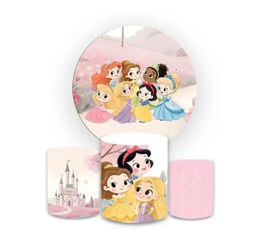 Capa de cilindros das princesas baby