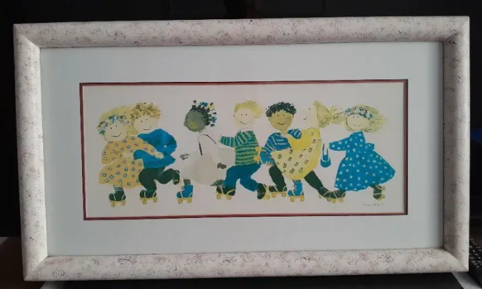 Quadro Decorativo Infantil Vintage - Arte Assinada Ingrid Beck