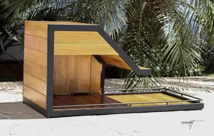 Casinha pet para cachorro estilo industrial