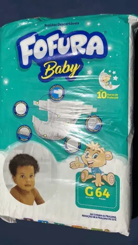 Fraldas descartáveis fofura - ( G e XXG)
