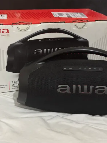 Caixa de som bombox aiwa - nova 