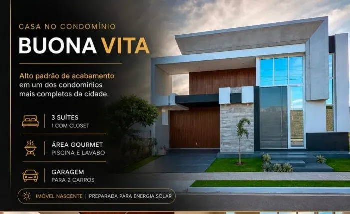 BUONA VITA | ALTO PADRÃO EM CONDOMÍNIO COMPLETO