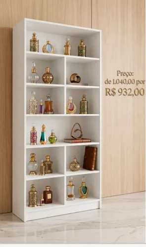 Estante colmeia em mdf 