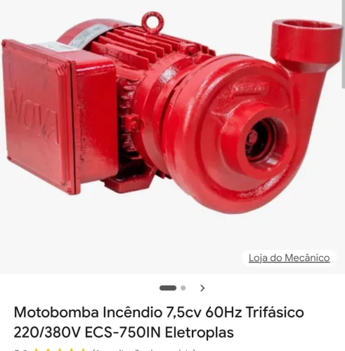 Bomba de agua trifazica