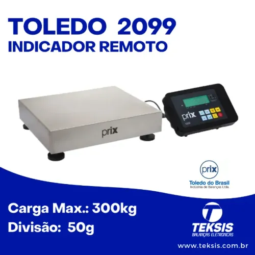 Balança Plataforma Toledo 2099- 300 kg- indicador remoto