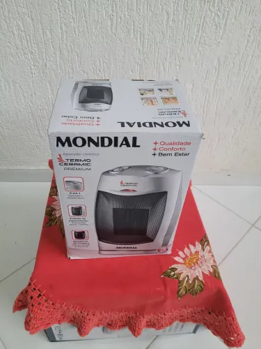 Aquecedor, com o pequeno problema no encaixe abaixo mas funciona normal