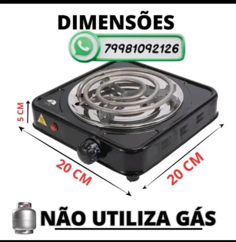 Fogão elétrico 110V uma boca, economia em sua cozinha, pronta entrega, novos 