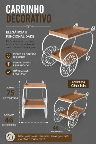 Carrinho decorativo