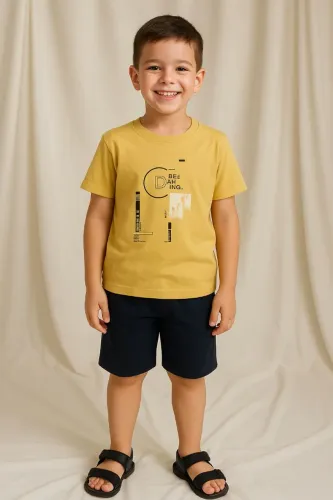 CONJUNTO CAMISETA E SHORT MENINO 8 ANOS  ELIAN 