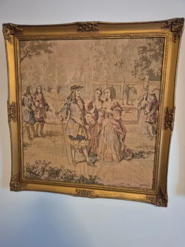 Quadros decorativos em tapeçaria estilo Gobelin Francês
