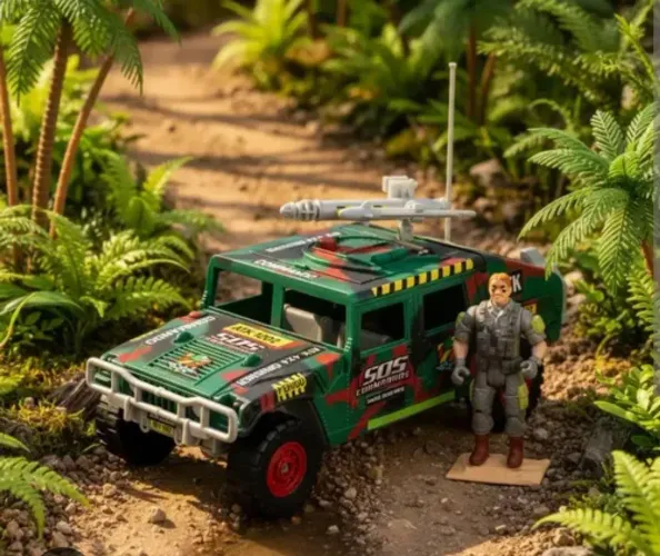 ATK 4x4 Crusher Commandos + 1 Figura Caixa novo