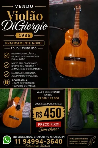 Violão Di Giorgio 1986