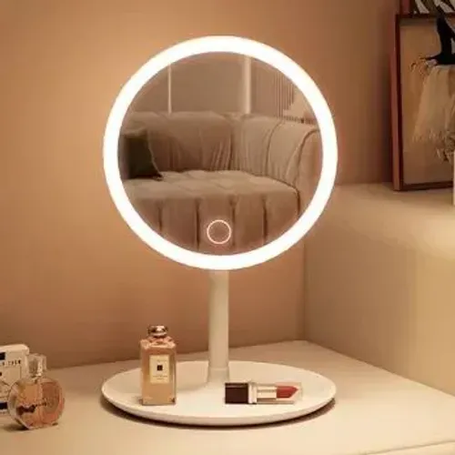 Espelho de mesa Led Maquiagem Dobrável