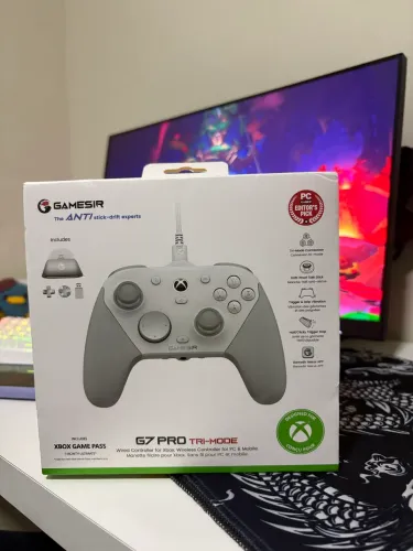 Controle GameSir G7 Pro Branco - Wireless