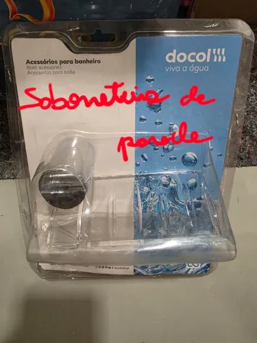 Saboneteira de parede Docol nova na embalagem