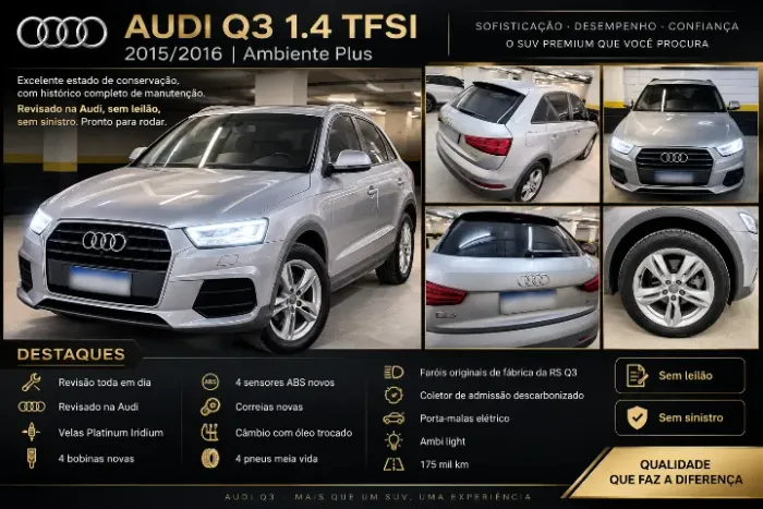 Audi Q3 1.4 TFSI/TFSI Flex S-tronic 5P 2016