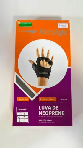 Luva de Neoprene Hidrolight M Vermelha - Nova Lacrada