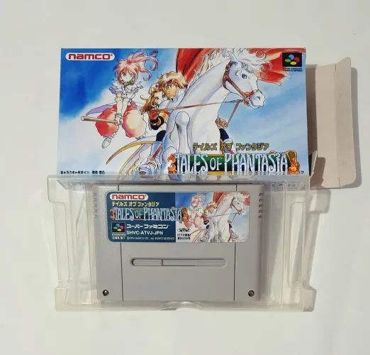 TALES OF PHANTASIA ORIGINAL NA CAIXA SNES SUPER FAMICOM SUPER NINTENDO ZERADA TOP LINDA