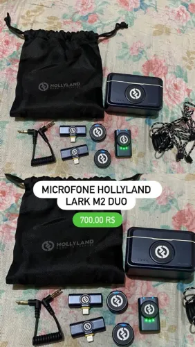 Microfone sem fio hollyland lark m2