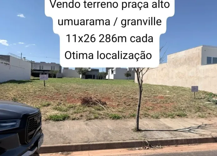 Vendo terreno alto Umuarama Granville