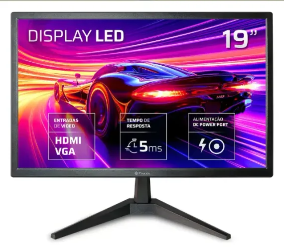 Monitor Pc Gamer 19'' Led Hd 1440p Hdmi/vga 20w