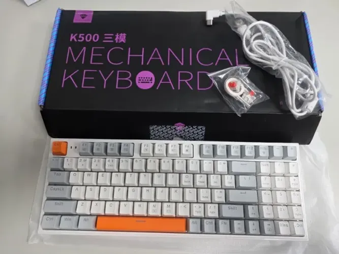 Teclado Mecânico Machenike K500W Sem Fio Rgb Tri-mode com 94 Teclas - ZERO - NUNCA USADO