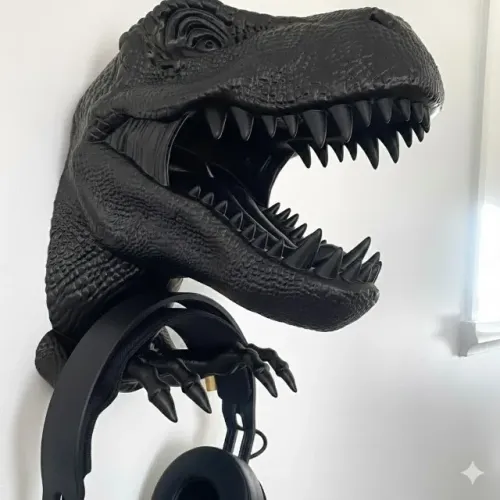 (Sob encomenda) Suporte de Parede Dinossauro - T-Rex Edition