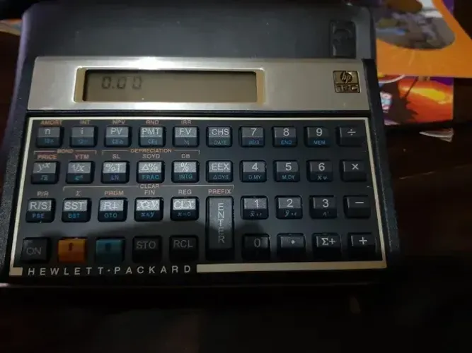 Calculadora Financeira 12C Gold Hp Dourada