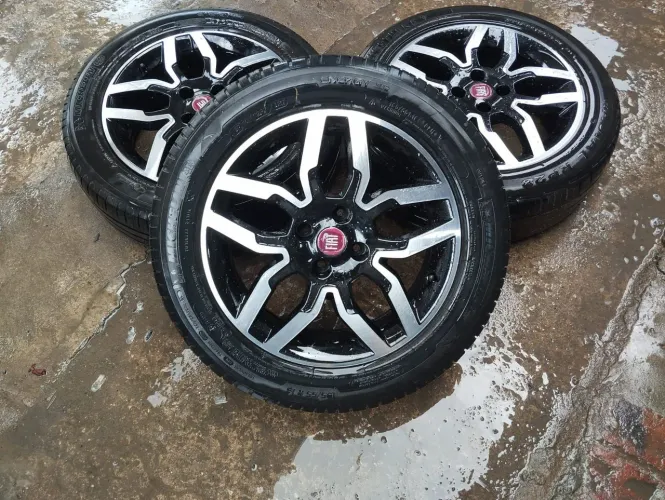 Rodas aro 16 Fiat novas + 4 pneus 195_55 muito novos
