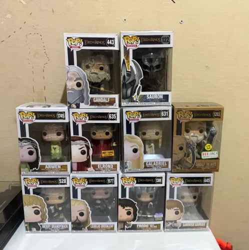 Funko pop lord of the rings- valores na descrição