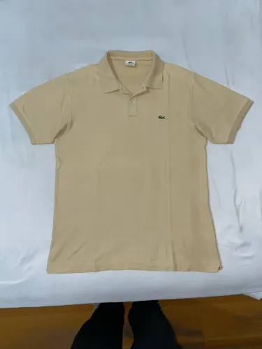 Camisa Polo Lacoste Original TAM 7/GG Bege/Caqui