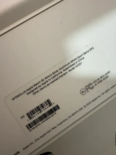 Vendo Apple Watch SE 1 40mm Silver