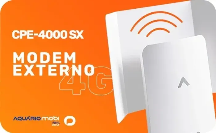 Modem Amplificador Sinal 4g Externo Aquário Cpe 4000SX