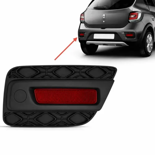 Moldura e Refletor para Parachoque de carro Renault