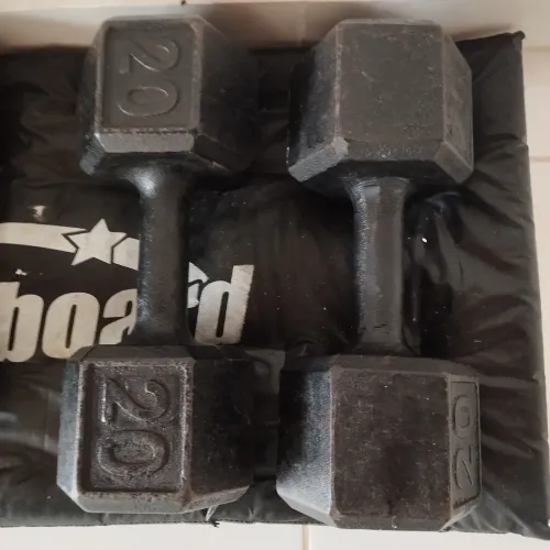 Dumbbell sextavado de 20kg