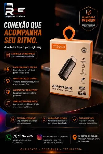 Adaptador USB C Para Lightning