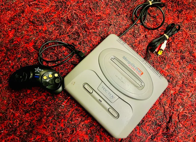 Mega Drive 3 TecToy - Revisado, Funcionando - 43 Jogos na Memória + Controle