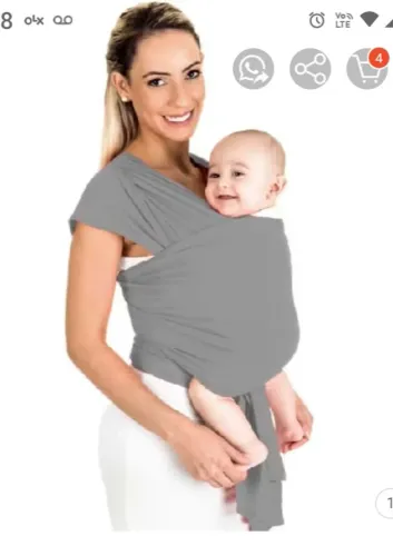 Sling canguru para bebê. Não foi usado.