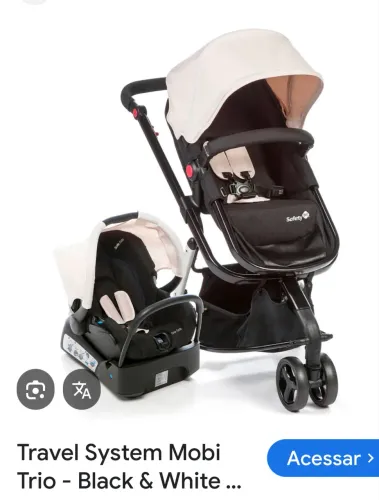 Carrinho e bebê conforto 