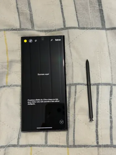 S23 ultra preto 256gb sem arranhões