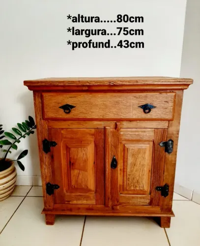 Armario rustico madeira maciça 