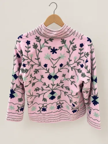 Jaqueta bordada, boho chic. 100% algodão. Nova  