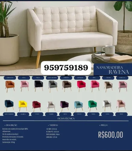 Poltrona 2 lugares 