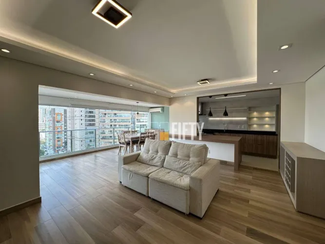 Apartamento com 3 Suítes de 132m² em um dos Melhores Condomínios do Brookin para Locação