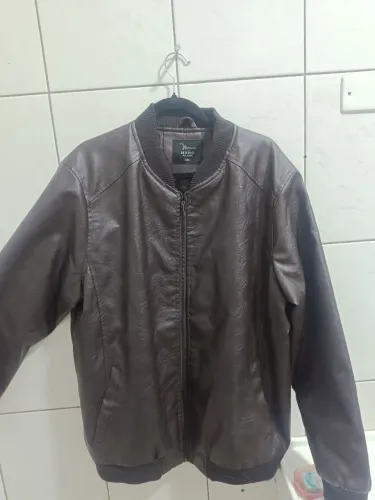 Jaqueta masculina couro