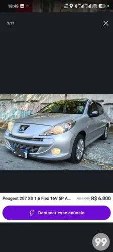 Peugeot 207 XS 1.6 Flex 16V 5P Aut. 2012