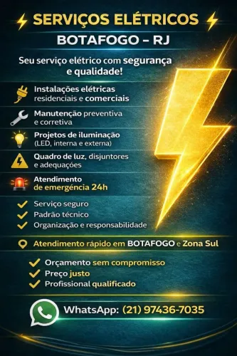 ? Eletricista em Botafogo RJ | Atendimento Rápido 24h