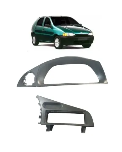 Moldura Painel Instrumentos e Rádio Fiat Palio 97