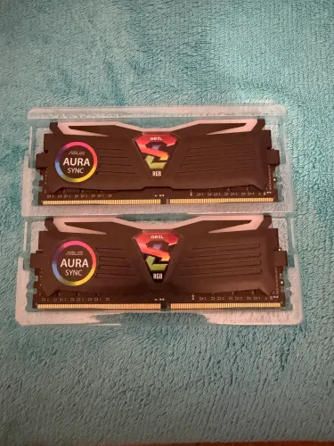Memória DDR4 Geil Super Luce RGB, (2x8GB) 3000MHz, Black,