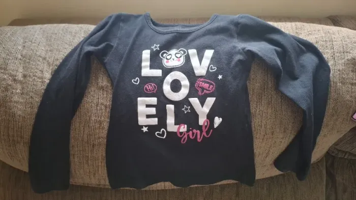 Blusa Manga Longa Infantil Menina Tam 6 - SKL Kids Preta